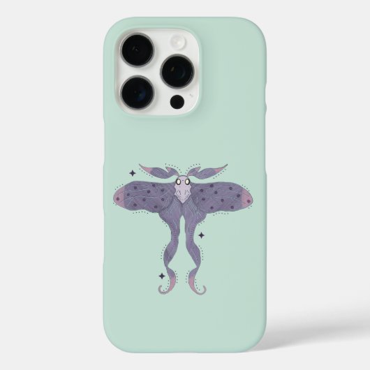 Skurriler Lila-Motten mit Sternenglanz Case-Mate iPhone Hülle (Rückseite)