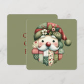 Skurriler Patchwork-Weihnachtsmann-Folk-Christmas- (Vorne/Hinten)