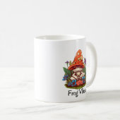 Skurriler Pilz-Frosch-Kaffeebecher Kaffeetasse (VorderseiteRechts)