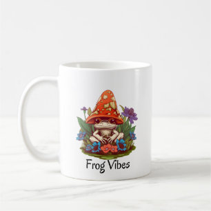 Skurriler Pilz-Frosch-Kaffeebecher Kaffeetasse