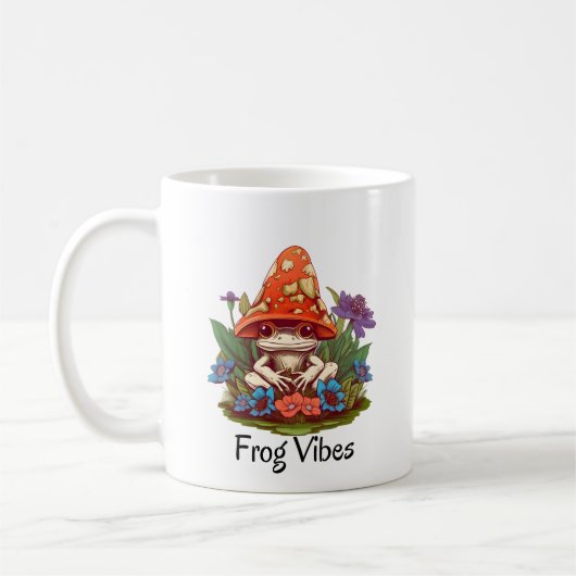 Skurriler Pilz-Frosch-Kaffeebecher Kaffeetasse (Links)