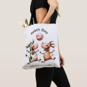 Skurriler Spaß-Tier-Strandtag Tasche (Von Nahem)