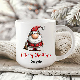 Skurriler Spielzeug-Weihnachtsmann-Cartoon-Lustige Kaffeetasse