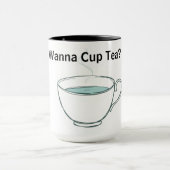 Skurriler Teatime-Zauber Persönlicher Tee Tasse (Zentrum)