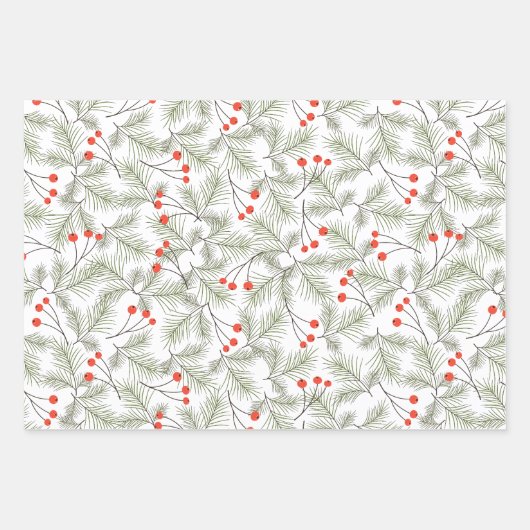 Skurriler Weihnachts-Winter-Wunderland-Set Geschenkpapier Set (Vorderseite 2)