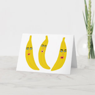 Skurriles Banana-Trio CUSTOM Karte