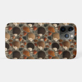 Skurriles Herbst-Igel- und Pilzmuster Case-Mate iPhone Hülle (Rückseite (Horizontal))