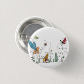Skurriles Käfer-Abzeichen, käferthematisierter Pin Button (Vorne & Hinten)