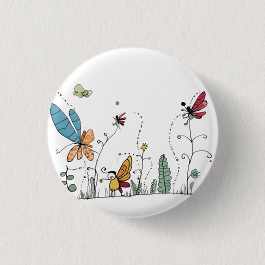 Skurriles Käfer-Abzeichen, käferthematisierter Pin Button (Vorderseite)