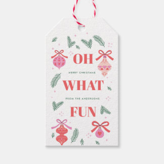 Skurriles Oh Was Für Ein Spaß Weihnachtsgeschenk-A Geschenkanhänger