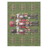Skurriles Patchwork-Weihnachts-Nussknacker-Trio Tischdecke (Vorderseite)