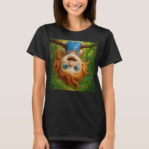 Skurriles Porzellan-Kind-Kunst-Shirt T-Shirt