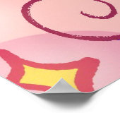 Skurriles Regenbogen-Haar-Elfen-Poster Poster (Ecke)