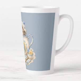 Skurriles Teekannen-Mäuse-Cottagecore-Blüten Milchtasse