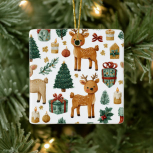 Skurriles Weihnachtsmuster Weihnachtsschmuck