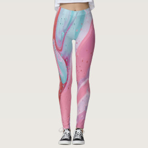 Skurriles Wildblumen-Wasserfarbenmuster Damen Le Leggings