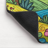 Skurriles Wunderland Mousepad (Ecke)