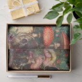 Skurriles Wunderland-Teeparty-Decoupage Seidenpapier (Geschenk)