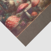 Skurriles Wunderland-Teeparty-Decoupage Seidenpapier (Ausschnitt)