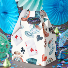 Skurriles Wunderland-Teeparty-Muster Geschenkschachtel
