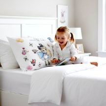 Skurriles Wunderland-Teeparty Weiße Kissenbezug