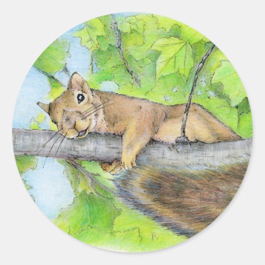 SKWIRL RUNDER AUFKLEBER (Vorderseite)