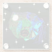 Skwoove Master Asteroidhead mit Stars Alien Glasuntersetzer (Rückseite)