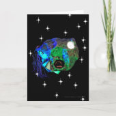 Skwoove Master Asteroidhead mit Stars Alien Karte (Vorderseite)