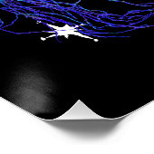 Skwoove Master Asteroidhead mit Stars Alien Poster (Ecke)