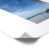 Sky Above Water Reflection Photography  Poster (Ecke)