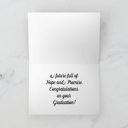 Sky Abschluss Grußkarte Karte (Innenseite)