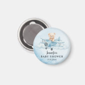 Sky Adventure Niedlich Teddy Bea Baby Shower Gefal Magnet (Vorderseite/Rückseite)
