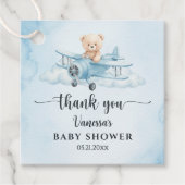 Sky Adventure Niedlich Teddy Bear Pilot Vielen Dan Geschenkanhänger (Vorderseite)