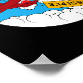 Sky Airplane Funny Mathe Nerd Geburtstag Geschenk  Poster (Ecke)