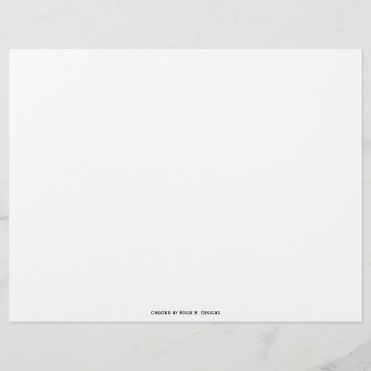 Sky and Clouds Stationery (Rückseite)