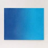 Sky and Deep Blue Monotone Ombre Puzzle (Horizontal)