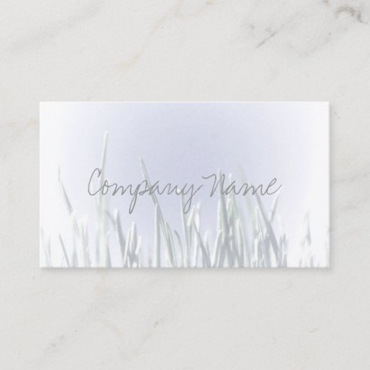 "SKY AND GRASS" ZEN STYLE BUSINESS CARD VISITENKARTE (Vorderseite)