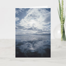 Sky and Water Condolence Card Karte