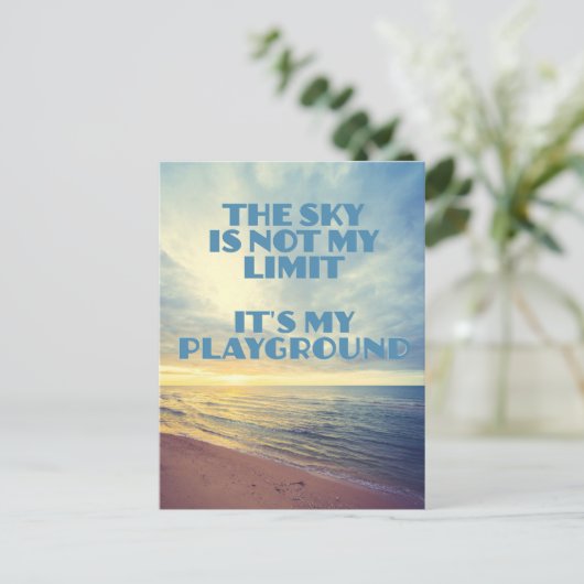 Sky-Angebot Postkarte (Stehend Vorderseite)