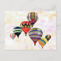 Sky Balloons ~ Postcard Modern