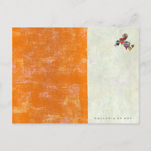 Sky Balloons ~ Postcard Modern Postkarte (Rückseite)