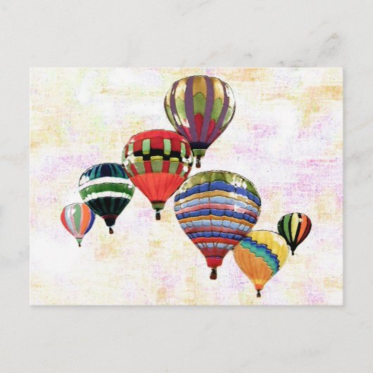 Sky Balloons ~ Postcard Modern Postkarte (Vorderseite)