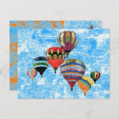 Sky Balloons ~ Postcard Modern Postkarte (Vorne/Hinten)