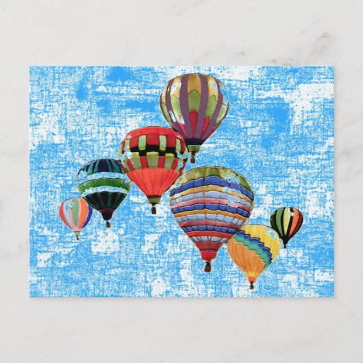 Sky Balloons ~ Postcard Modern Postkarte (Vorderseite)