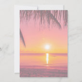 Sky Beach Sunset Feier des Lebens Beerdigung Foto Einladung (Rückseite)