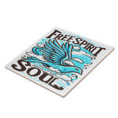 Sky Bird mit freiem Geist und Soul Fliese (Seite)