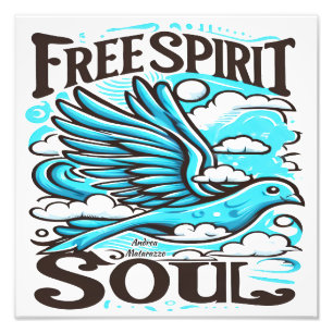 Sky Bird mit freiem Geist und Soul Fotodruck