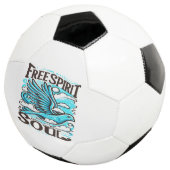 Sky Bird mit freiem Geist und Soul Fußball (Dreiviertel)