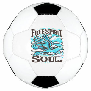 Sky Bird mit freiem Geist und Soul Fußball
