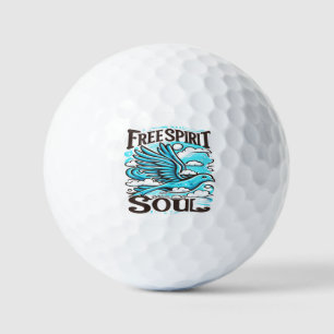 Sky Bird mit freiem Geist und Soul Golfball